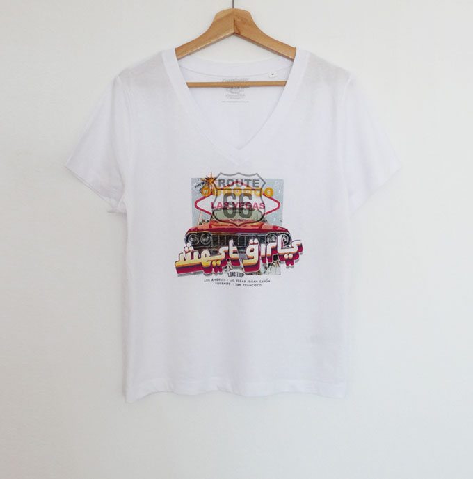 camiseta blanca mujer viaje cuentameturollo