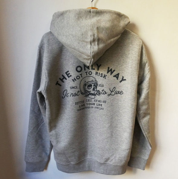 sudadera gris jaspe custom cuentameturollo