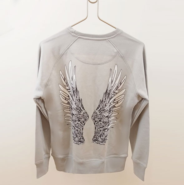 sudadera mujer alas impresas cuentameturollo