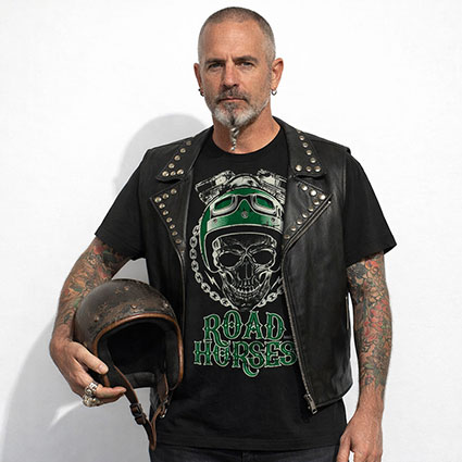 camiseta custom road horses