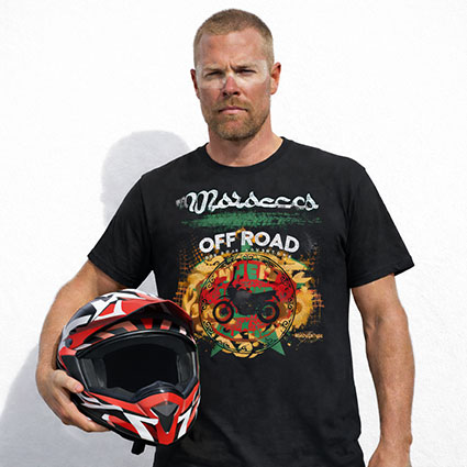 camiseta moto off road marruecos