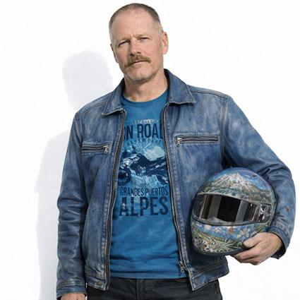 camiseta moto on road alpes